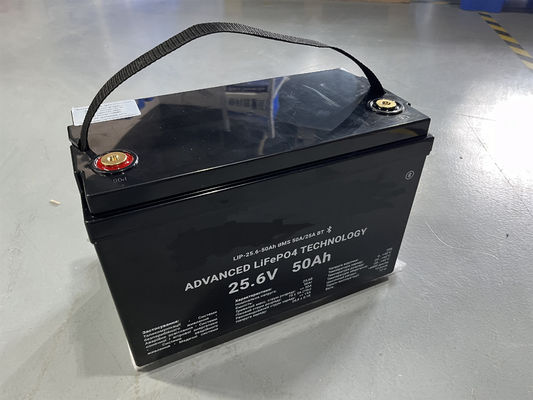 Bateria do przechowywania energii LiFePO4 12.8V 100Ah 1280Wh 25.6V 50Ah dla przyczepy kempingowej karawan kempingowy samochód kempingowy